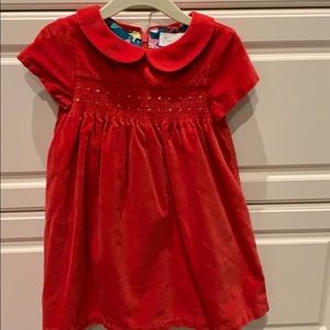 Mini Boden holiday velvet dress